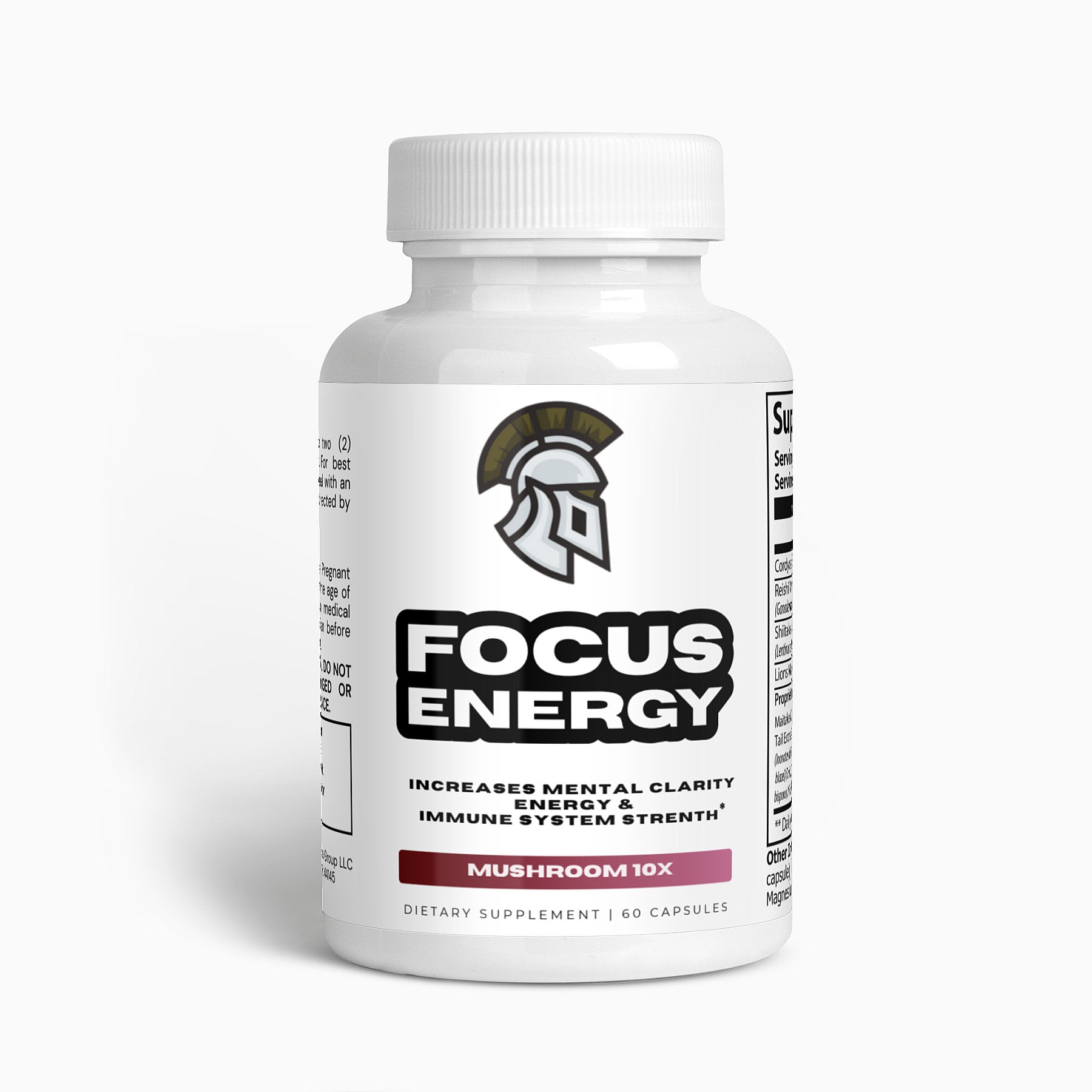 FOCUS & ENERGY Capsules MUSHROOM 10X