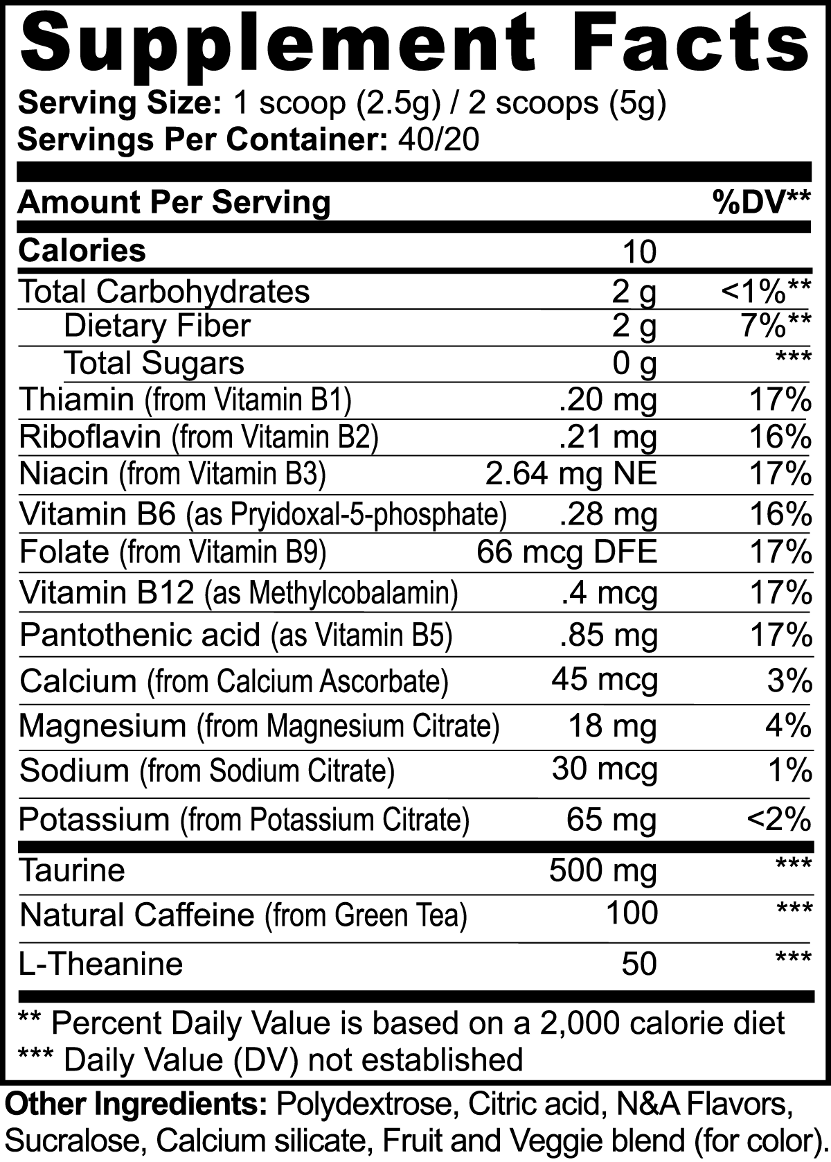 VILICUS Energy (Fruit Punch)