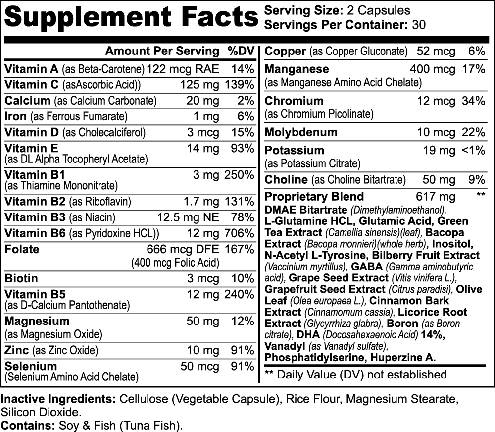 NOOTROPIC Energy & Focus Formula